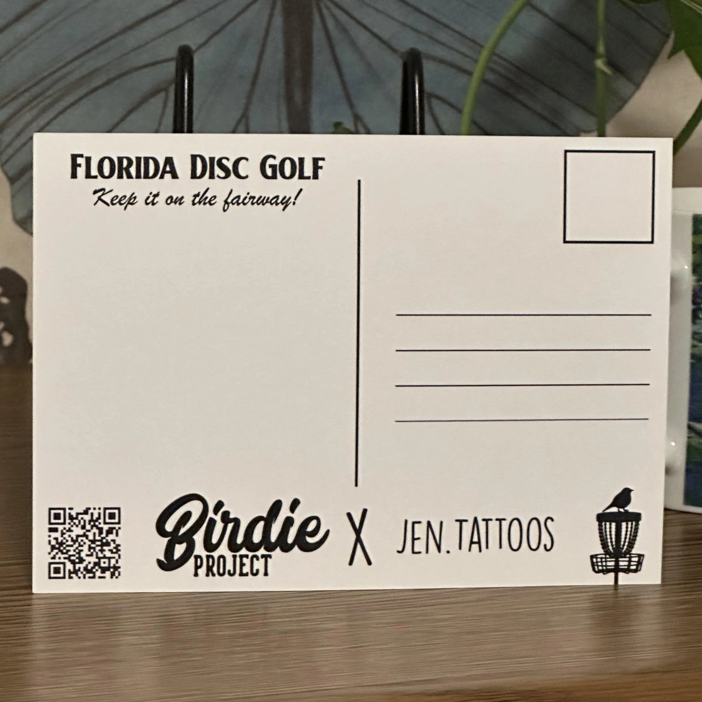 Birdie Project x Jen.Tattoos Chirp Postcard