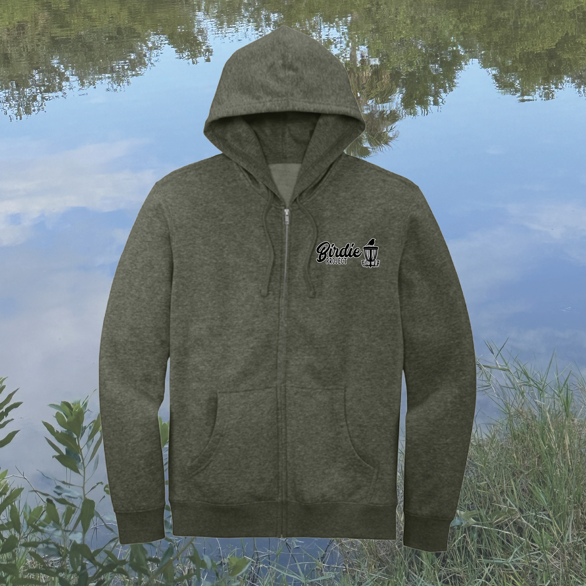 Chainbreaker Full-Zip Hoodie — Heathered Olive